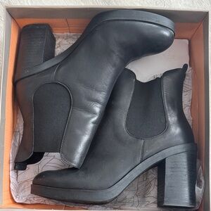 Crown Vintage Black Heeled Boots